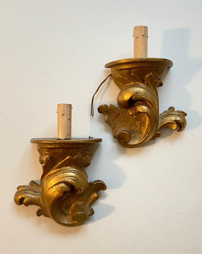 Coppia appliques barocche