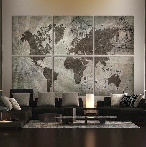 Mappamondo xxl quadro - xxl,