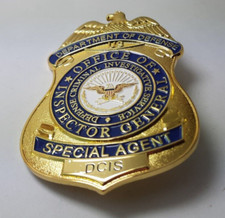 Film TV Abzeichen DCIS 7,5 cm Police Polizei SPECIAL AGENT  US - Eagle - Metall