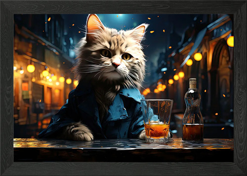 Poster divertente gatto - , al