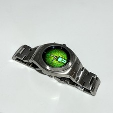 Fossil Big Tic Display Watch Stainless Steel Skeleton Flames Water Resistant