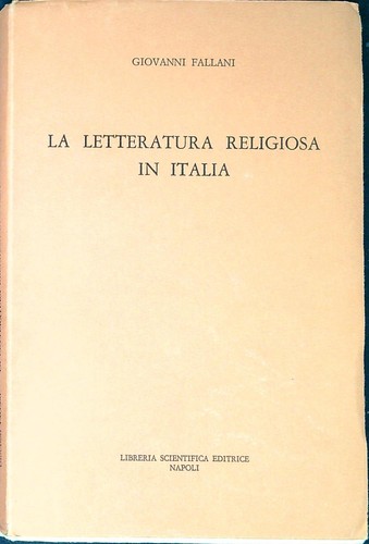 Letteratura religiosa in - religiosa,