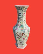 CHINA Vaso Antico Esagonale in