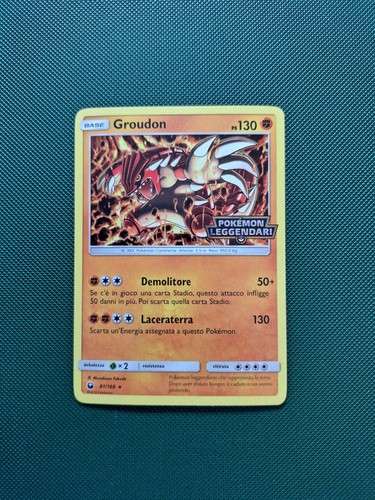 Groudon 168 holo stamped - groudon,