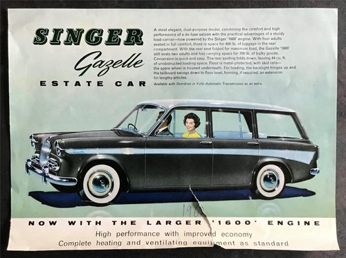 Singer gazelle estate scheda - singer,