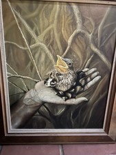 Dipinto uccellino a mano