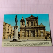 GELA CATTEDRALE STILE NEOCLASSICO VECCHIA CARTOLINA A COLORI