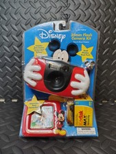RARO DISNEY Topolino 35mm Flash Camera Kit Punta e Scatta SIGILLATO Vecchio Stock
