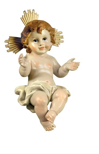Bambinello con aureola - 23, cm