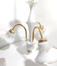 Lampada lampadario da interno soffitto vintage vetro modernariato anni 60 70 #03