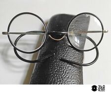 Antichi occhiali in metallo e celluloide doppio ponte basculante 1930s (small)