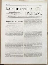 ARCHITETTURA ITALIANA 1924 CASE COLONICHE TEMPIETTO TRICESIMO