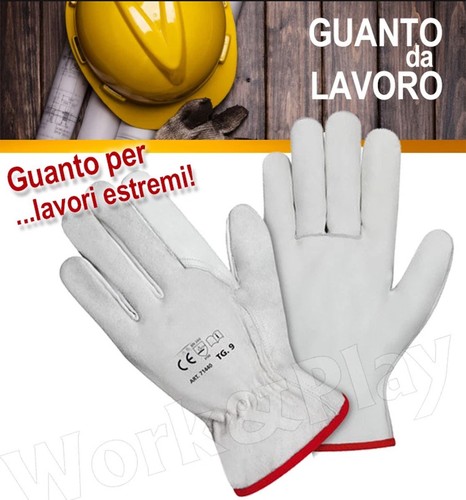 Guanti lavoro pelle fiore - lavoro,