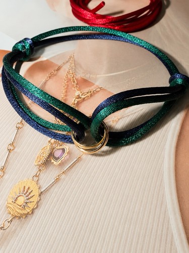 Bracciale corda seta - corda, di