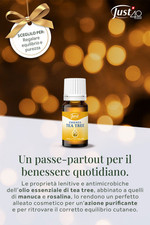 Olio Tea Tree Just - 10ml Prodotto ORIGINALE SVIZZERO 
