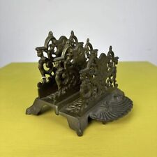 portalettere da tavolo vintage in ottone