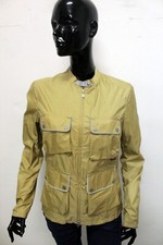 Belstaff Giubbotto Donna Taglia 44 Giallo Giubbino Giacca Coat Woman Logo