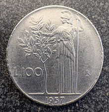 Italy 100 Lire coin - 1957
