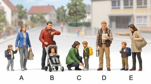 Modellino diorama figure - , in