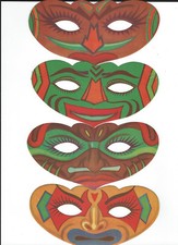 4 MASCHERE DI CARNEVALE