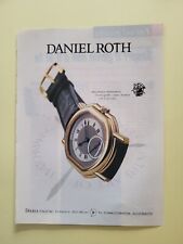 DANIEL ROTH WATCH OROLOGI RITAGLIO CLIPPING PUBBLICITA' ADVERTISING #423