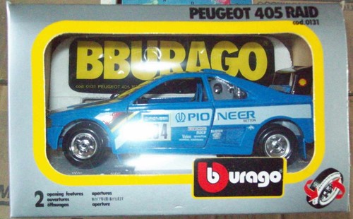 Burago peugeot 405 raid - peugeot,