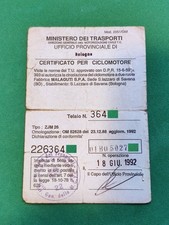LIBRETTO ORIGINALE CERTIFICATO