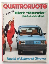 Rivista Quattroruote Numeri Vari Anno 1980 Auto Automobili Vintage Ed.Domus