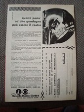 Clipping Ritaglio Pubblicità Advertising Anni 60 Scuola Radio Elettra di Torino