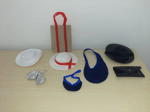 Lotto borse cappelli barbie - lotto, e