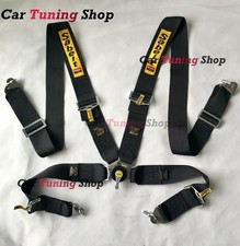 Imbracatura cintura di sicurezza racing universale nera Sabelt 4 punti Camlock sgancio rapido 3"