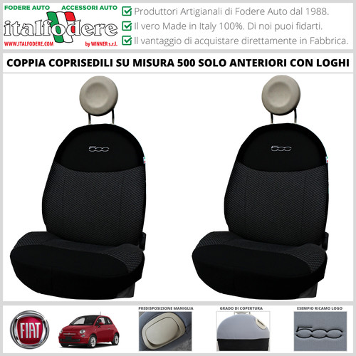 Coppia coprisedili fiat 500 - 500, su