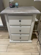 comodino bianco In Legno