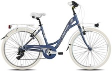 Bici Torpado CITY BIKE 26" FREEDOM T461 cambio Shimano TY300 7V BLU ALLUMINIO