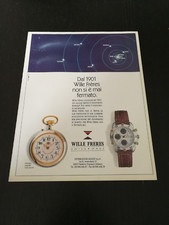 1992 WILLE FRERES OROLOGIO ROSKOPF MOVIMENTO WATCH PUB VINTAGE AD