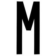 Lettera adesiva per targa - adesiva,