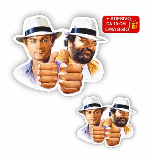 Adesivo sagomato bud spencer - adesivo,
