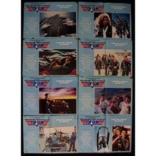 fotobuste TOP GUN Tom Cruise Kelly McGillis Tony Scott Aviazione moto aereo F200