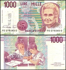 Italy 1000 Lire, 1990, P-114