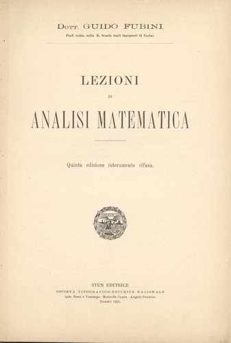 Lezioni analisi matematica - lezioni,