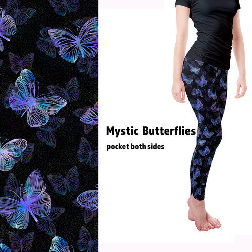 Leggings mystic butterflies - leggings,