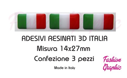 Adesivi resinati bandiera - adesivi,