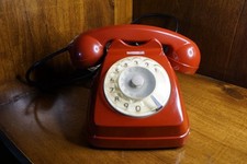 telefono fisso vintage a disco