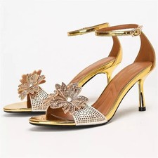 Sandali Oro Tacco 9 cm Con