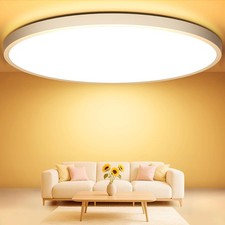 Swoieltr 3000K Plafoniera LED Soffitto da Salotto Diametro 50 cm 48W Taglia