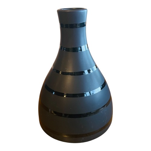 Vaso moderno ceramica nero - ceramica,