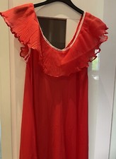 vintage - camicia da notte rossa - nuova