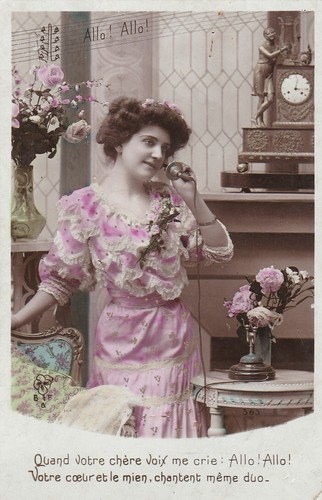 Cartolina epoca ragazza al - cartolina,