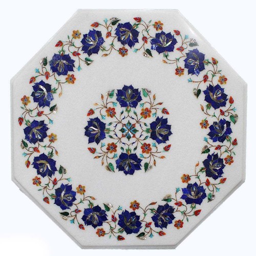 Tavolino laterale marmo - marmo, 18"