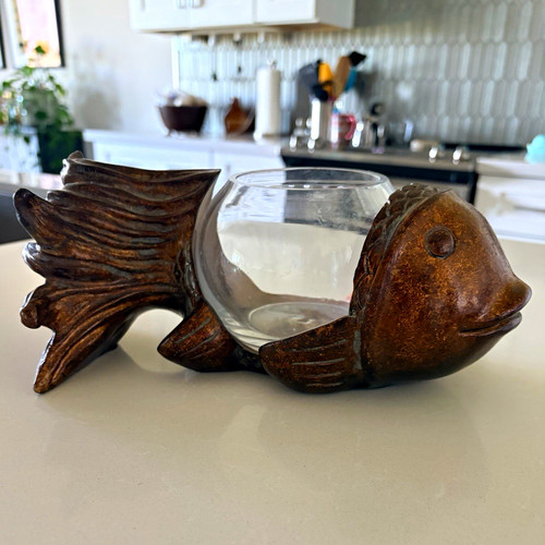 Pesce koi vintage - koi, resina